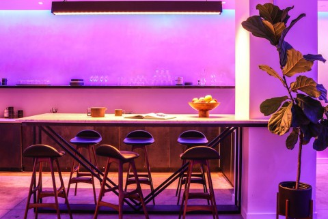 Ketra’s color-changing lights can be set to match your mood.